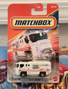 🔥2025 Matchbox #3 Blaze Buster™ II WEISS | MATCHBOX COUNTY FIRE DEPT. | FSC🔥 - Bild 1 von 3