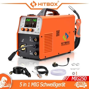 250A 5 in 1 MIG MAG Schweißgerät,Ohne Gas MIG/MMA/Lift-TIG/MIG Schutzgas - Bild 1 von 16