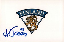 Kristian Tanus SIGNED 4x6 photo TEAM FINLAND 