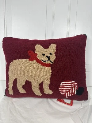 Almohada decorativa Martha Stewart Frenchie nueva con etiquetas 20x16 Foto 1 de 4