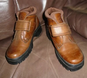 Earth Brown Leather Ankle Boots w/Strap Detail Women's 6  EUC - Picture 1 of 8