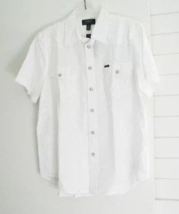 Polo Ralph Lauren Little Boys Western Short Sleeve Shirt White Sz 6 - NWT - Picture 1 of 1