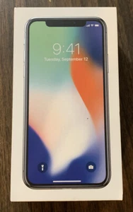 OEM RETAIL BOX - Apple iPhone X Silver 256GB - NO DEVICE - Picture 1 of 7