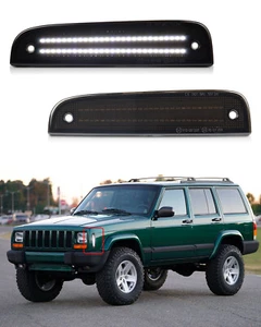 2PCS Smoked Front Bumper LED Side Marker Light Lamp For 1997-2001 Jeep Cherokee - Foto 1 di 7