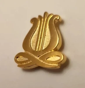 Vintage Gold Tone Band Harp/Lyre Collectible School Choir Lapel Pin - Bild 1 von 10