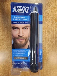 Just for Men 1-Day Beard & Brow Color, Light Brown, .3 oz. E15B - Picture 1 of 3