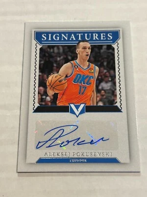 2022-23 PANINI CHRONICLES VERTEX ALEKSEJ POKUSEVSKI SIGNATURES AUTO THUNDER - Image 1 of 2