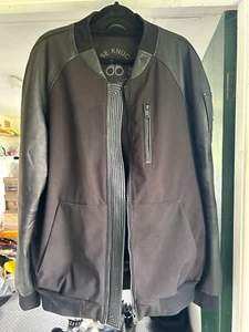 Moose Knuckles Neuville Black Bomber Jacket - Picture 1 of 8