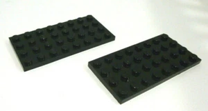 LEGO® 3035 Platte,Bauplatte,Basis 4x8 Noppen flach schwarz beidseitig bebaubar - Bild 1 von 1