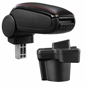 Armrest Storage Specific Leatherette Cuc.rosse Mazda 2 From 2014> - Picture 1 of 3