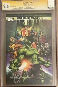 World War Hulk #1 Aspen Variant CGC SS 9.6 SIGNED Michael Turner Marvel 2007 Pak - Picture 1 of 3