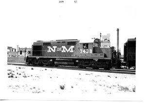 2G634 RP 1962 NdeM NATIONAL RAILROAD MEXICO LOCO #7438 SAN LUIS POTOSI SLP - Picture 1 of 1