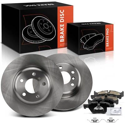 6x rotor de freio a disco dianteiro e pastilha de freio de cerâmica para BMW F10 528i xDrive 2012-2016 - Imagem 1 de 4