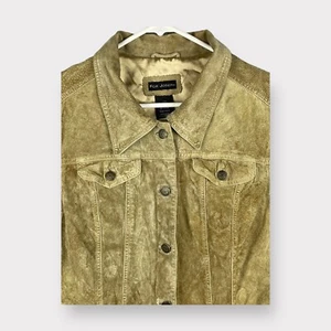 For Joseph Women's Size Large Tan Suede Jacket Fully Lined - Picture 1 of 11