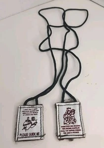 Vintage Skapulier Unsere Liebe Frau vom Berg Karmel. Bitte führe mich Heilige Herzen Jesus Maria - Bild 1 von 4