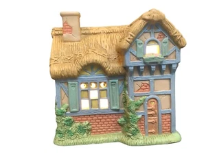 Casa iluminada Geo 7 Lefton China 00534 1992 de colección diseñada por Jane Chambless - Imagen 1 de 9