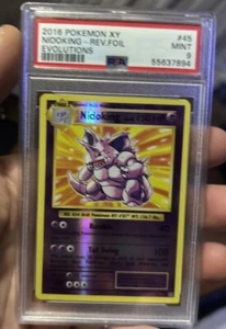 GEM MINT 2016 Nidoking XY Evolutions 45/108 Reverse Holo Foil psa 9 - Picture 1 of 2