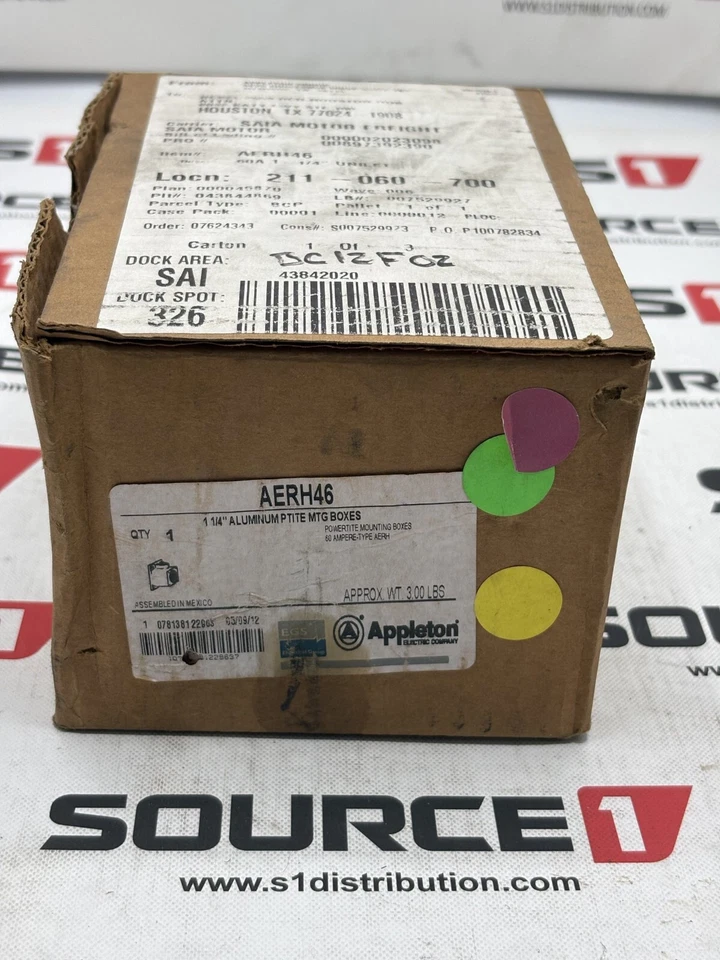 AERH46 - APPLETON ELECTRIC 1.25 in Hub Dia, Aluminum - Image 1 of 1