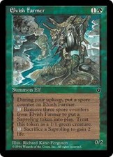WOTC MtG Fallen Empires Elvish Farmer (U1) EX
