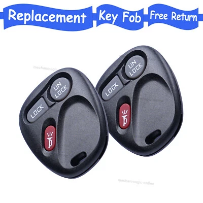 2 For 2001 2002 GMC Sierra 1500 2500 3500 HD Car Remote Keyless Entry Key Fob - Image 1 of 4