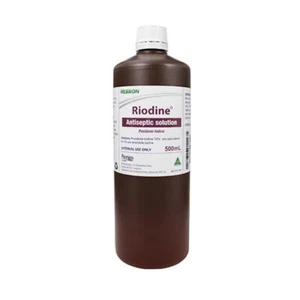 Riodine Povidone-Iodine 10% w/v, Antiseptic Solution - 500ml - Picture 1 of 4