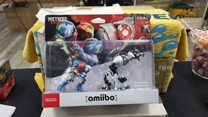 NIB SAMUS E.M.M.I. STATUE FIGURE METROID DREAD AMIIBO NINTENDO 2 PACK - Picture 1 of 7