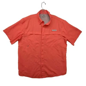 Realtree Fishing Shirt Mens Large TS10049 Deep Sea Coral Outdoor UPF Pockets - Picture 1 of 9