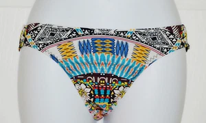 Red Carter Classic Hipster Bikini Bottom Sz XS Multi Color (K13) - Picture 1 of 2