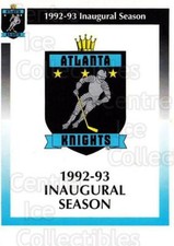 1992-93 Atlanta Knights #1 Header Card, Checklist