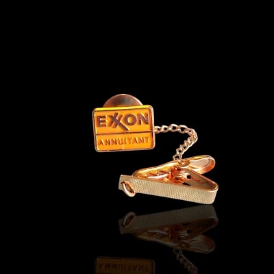Vintage Gold Filled Gf Exxon Annuitant Tie Tac Pin Collar Bar - Image 1 of 4
