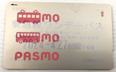 PASMO Prepaid Japan Nationwide Transportation IC Card SUICA Subway Train Bus - Image 1 of 3