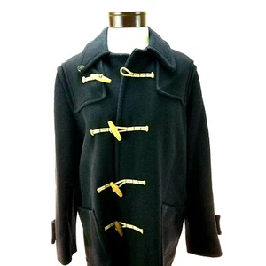 Cappotto lana vintage WINDMILL moda marina nautica corda bottoni a levetta donna adatto L* - Foto 1 di 12