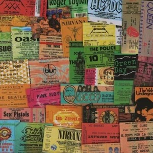 43pcs Vintage Guns N' Roses Rock Band Ticket Waterproof Stickers/Phone Case DIY - Picture 1 of 12