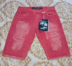 THE AMERICAN HERITAGE DISTILLED DISTRESSED DENIM SHORTS MEN SIZE 38 - Picture 1 of 7