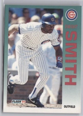 1992 Fleer Baseball Card #392 Dwight Smith - Image 1 of 2