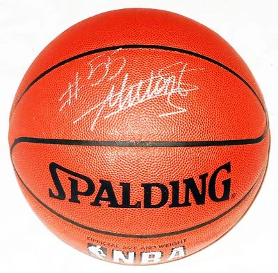 ¡BALONCESTO NBA AUTOGRAFIADO FIRMADO A MANO DIKEMBE MUTOMBO! ¡SALÓN DE LA FAMA! ¡Con PRUEBA! Foto 1 de 4