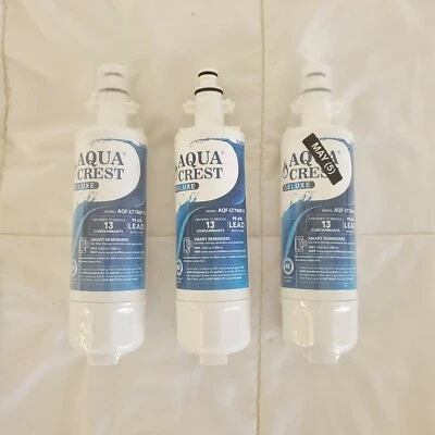 AquaCrest AQF-LT700P-P Premium Refrigerator Water Filter- 3 count - Image 1 of 2