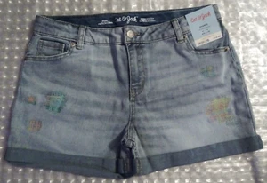 Cat & Jack Size XXL (18) Super Stretch Adj Waist Embroidery on Each Leg Cuffed - Picture 1 of 10