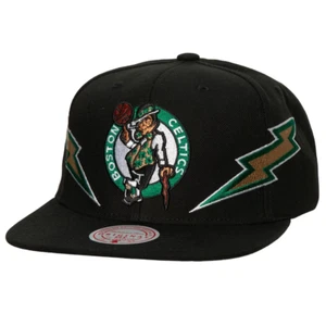 Mitchell & Ness BOSTON CELTICS ⚡️ Double Trouble ⚡️ SNAPBACK BLACK Mütze - Bild 1 von 10