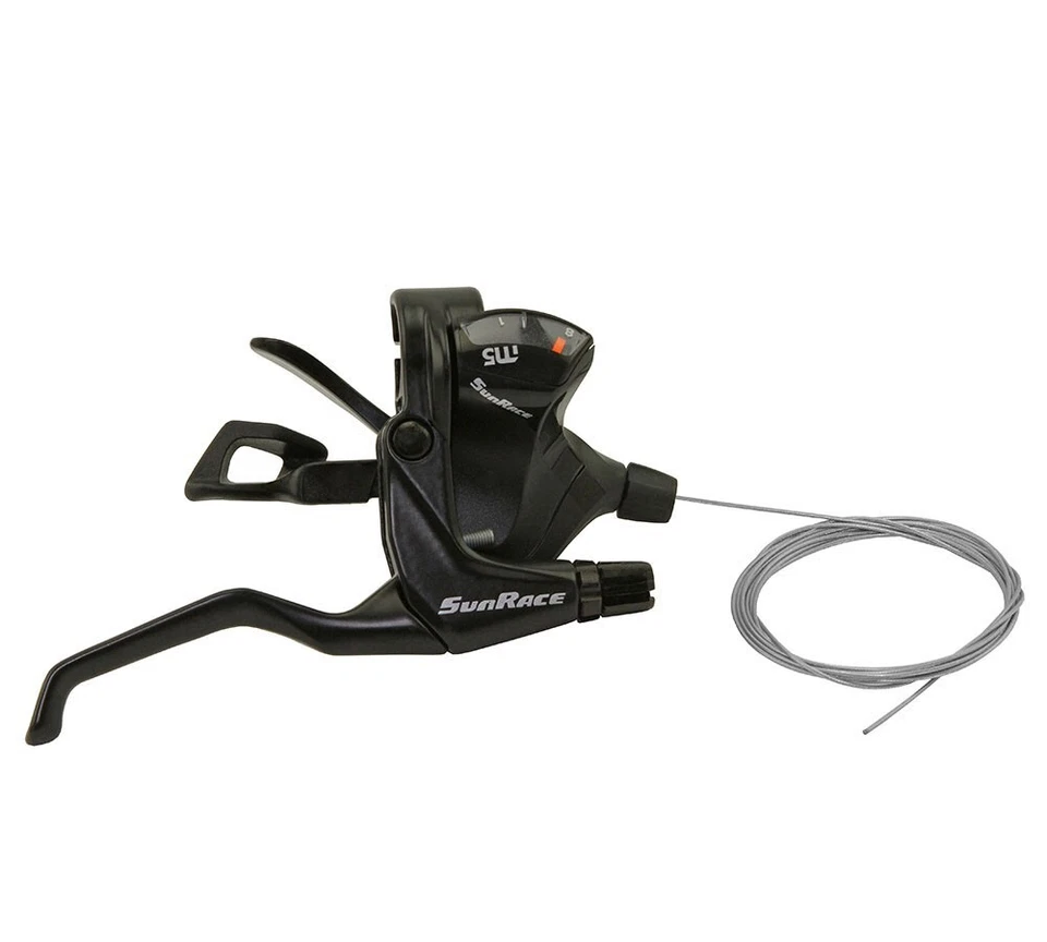 NEW! GENUINE SUNRACE RH 8/SPEED V BARKE TRIGGER SHIFTER STM-503 IN BLACK - Image 1 of 1