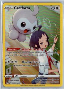 2022 SWORD & SHIELD LOST ORIGIN CASTFORM FULL ART #TG11