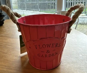 Outmore Garden Flowers & Garden Metal Pot Tall - Picture 1 of 6