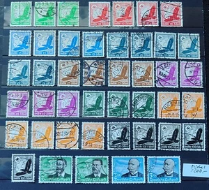 BRIEFMARKEN DEUTSCHLAND REICH 529-539 GEBRAUCHT POSTGESCHICHTE SCHÖNES LOT AA/9 - Bild 1 von 2