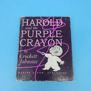 Harold And The Purple Crayon Crockett Johnson Harper & Row 1955 small hardcover - Picture 1 of 9