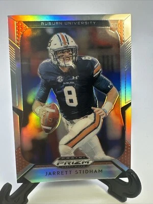2019 Jarrett Stidham Panini Prizm Draft Picks Silver RC #119 Rookie Card SP - Image 1 of 4