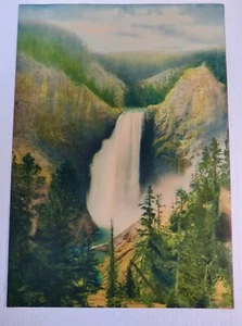 J.E HAYNES FALLS OF THE YELLOWSTONE FARBFOTODRUCK 12X17 SCHÖN SCHÖN - Bild 1 von 8