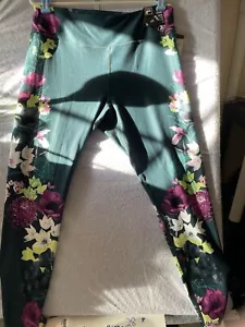 FILA SPORT Tenis Verde Floral Compresión Leggings TALLA XX-GRANDE Nuevo Con Etiquetas - Imagen 1 de 9
