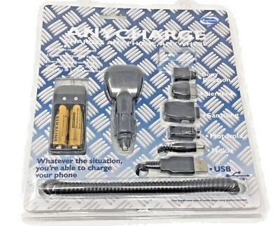 USB/AA/Battery Car Charger Adapter OLD Nokia/Ericsson/Motorola/Siemens/Samsung - Image 1 of 4