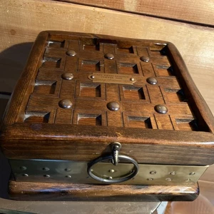 Vintage Capt. David Babcock Clipper Schiff Young America 1853 - Maritim Holzkiste wie besehen - Bild 1 von 14