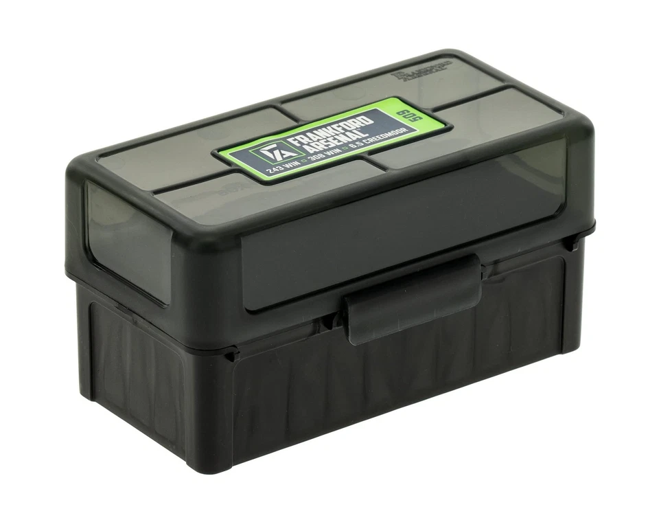 Frankford Arsenal Black Ammo Storage Box Holds 50 Rounds Various Calibers — 第 1/1 张图片